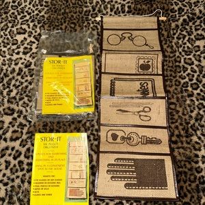 NOS/NIP: BUNDLE of (2) Vintage (6) Six Pocket HANGING Stor-It Organizer